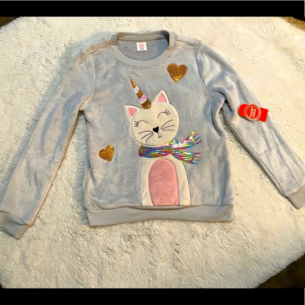 Cute Kid’s Cat Sweater
